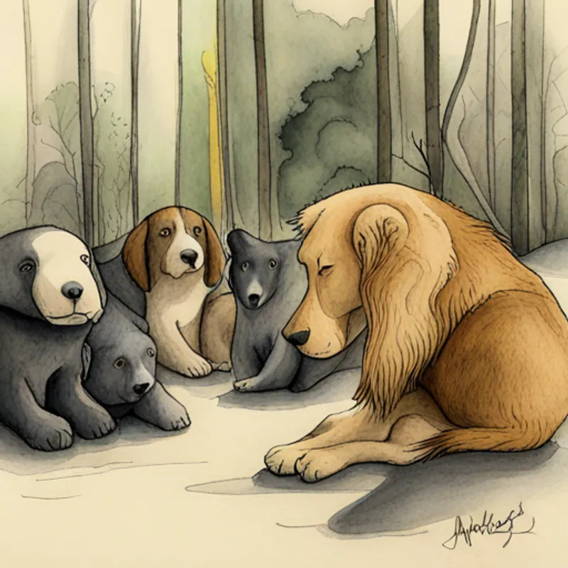 The animals worked together to stay safe and calm