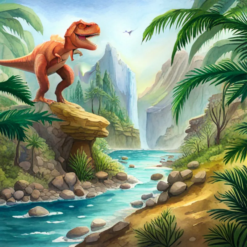 Dinosaurs breaking crystal walls to set their friends free