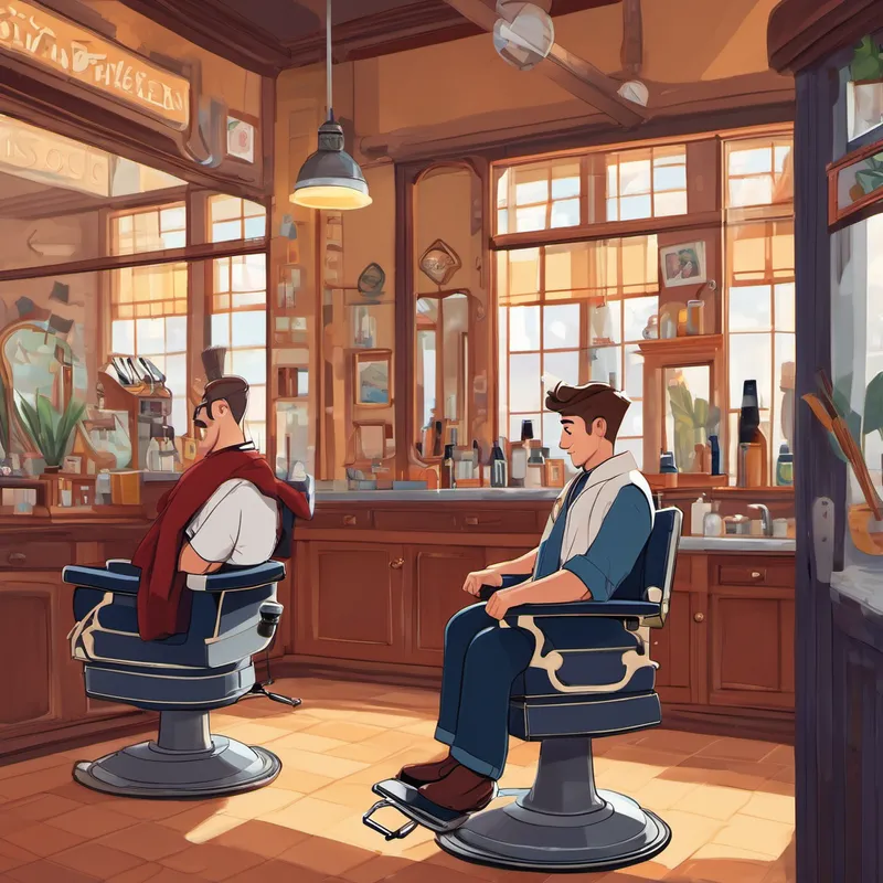 Days turned into weeks, and Max's hair started growing longer and longer. At first, Max was thrilled with his new hair, but soon he realized that it needed proper care. So, Max and Darryl went on a special trip to the barbershop. The barber gave Max a stylish haircut that made him look even more handsome. Max was overjoyed with the new look, and he couldn't wait to show it to his friends and siblings.