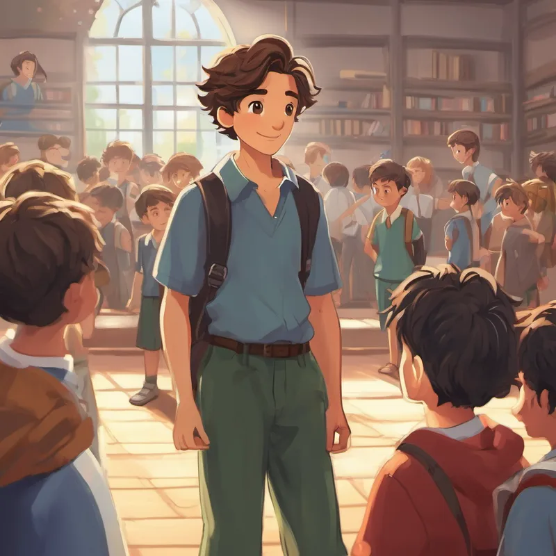 As Max walked into school the next day, his classmates couldn't believe their eyes. They gathered around him, asking all kinds of questions about his new hairstyle. Max felt proud and happy, but he also realized that what mattered most was how he felt about himself, not what others thought. He learned that changing his appearance didn't change who he was inside.