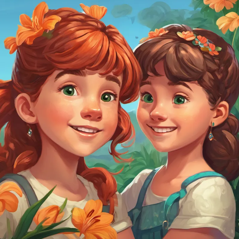 Max's siblings, Lily and Sophie, saw how much fun Max was having with his new hairstyle. They too wanted to try something different. Lily decided to get a temporary tattoo of her favorite flower, and Sophie got her ears pierced. Each of them felt a little nervous at first, but with their dad's support, they found the courage to embrace their choices.