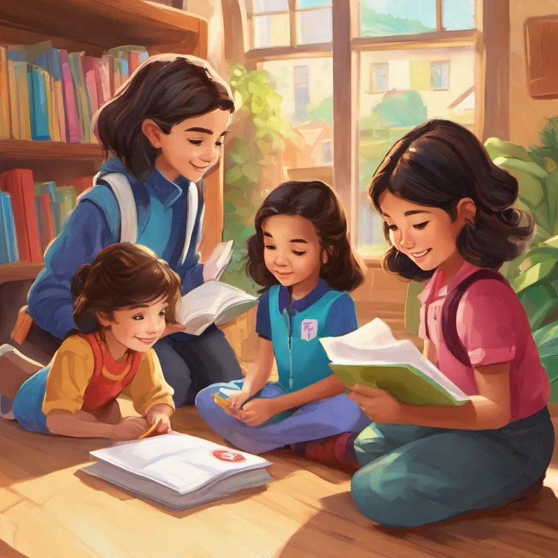 Next came the letter "B," which stood for "Be Kind." Ava and her friends realized that kindness can have a big impact, so they brainstormed ways to help their classmates in need. They collected school supplies, clothing, and books to donate to children who didn't have access to these resources. The letter "C" represented "Collaboration." Ava explained that they could join hands with other children across the world who were also working towards Goal 1. They decided to start a pen pal club where they would exchange letters and share their ideas, dreams, and solutions.