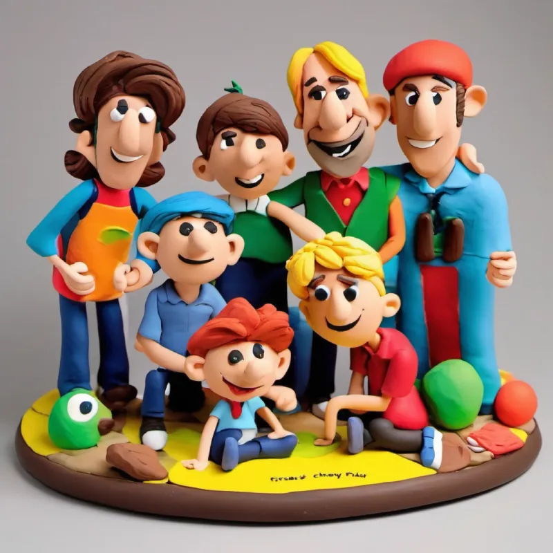 The friends celebrate Frank's successful hit.