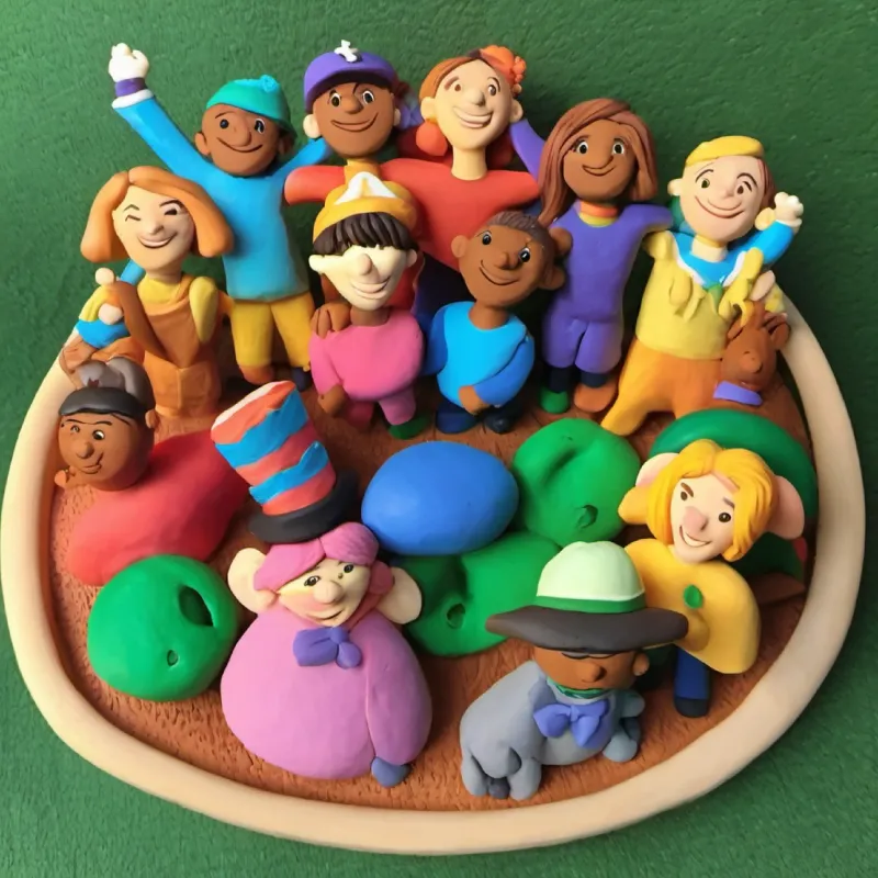 The friends express joy and thankfulness after the game.