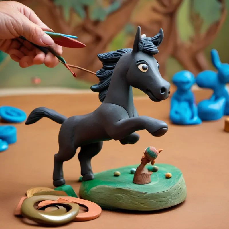 Kelpie takes a turn and scores near the bullseye.