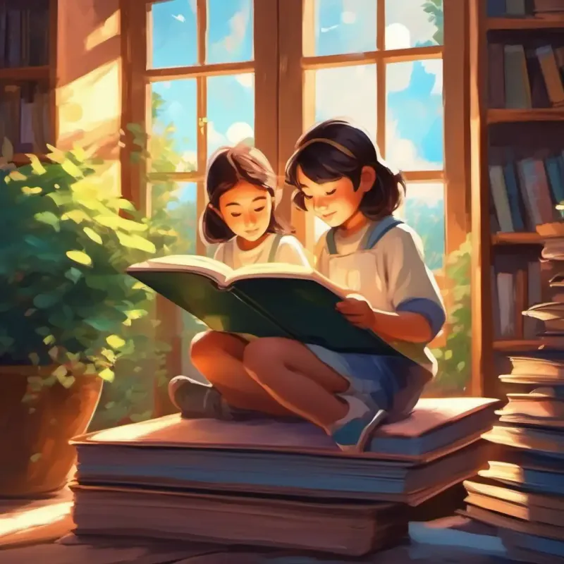 Reading time, students immersed in stories.