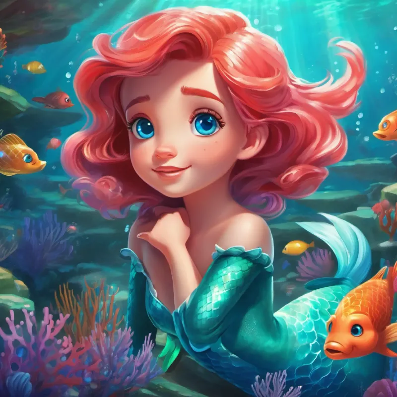 Sebastian revealing a secret to Coral.