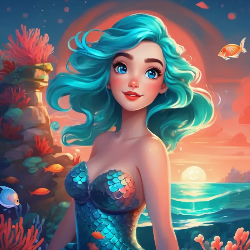 Coral dancing under the moonlight.