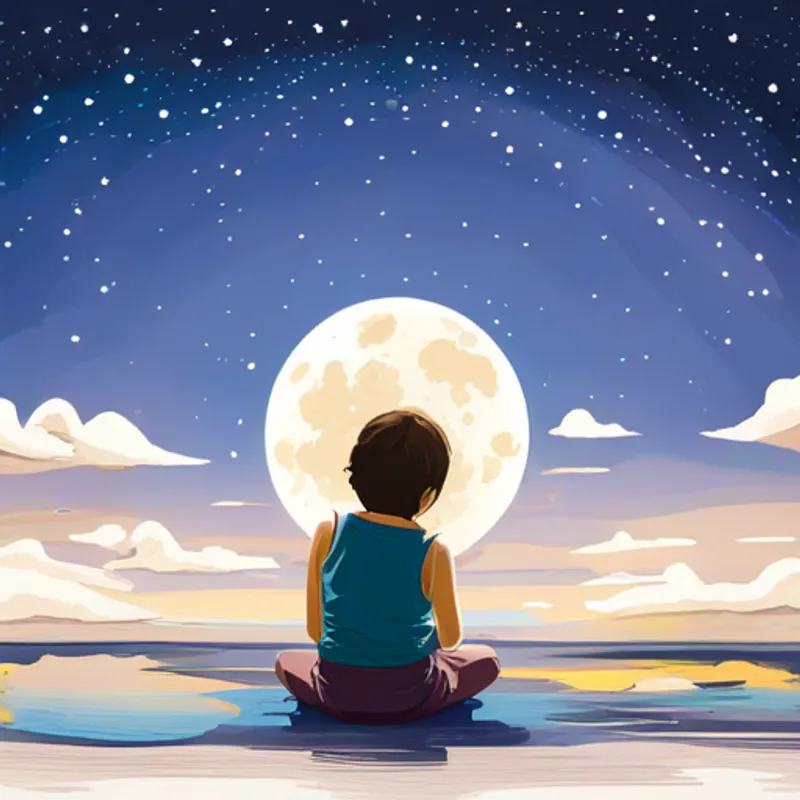 Wondering at the starry night sky and making wishes