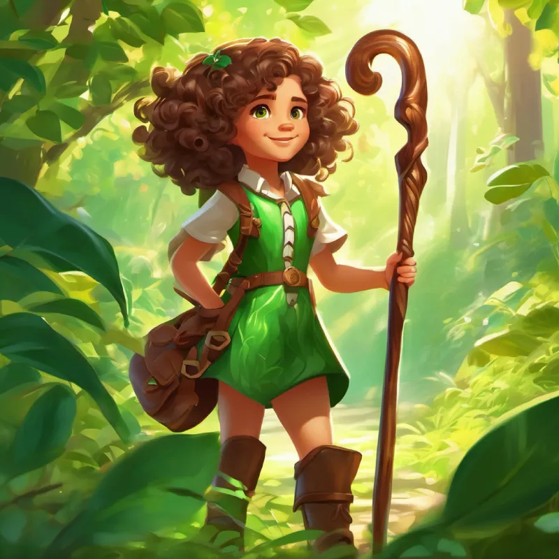 Lumi gives Elara a magical gift.