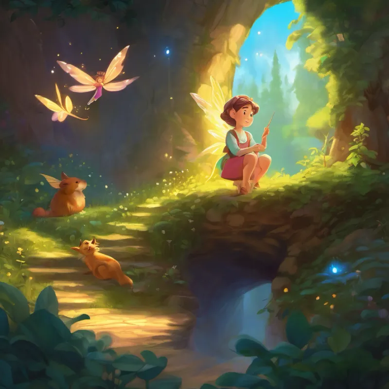 Lumi the fairy explaining her predicament.