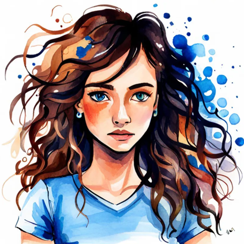 Jovem, cabelos castanhos, olhos curiosos, vestido com uma camiseta azul compartilha a lição da honestidade com os outros