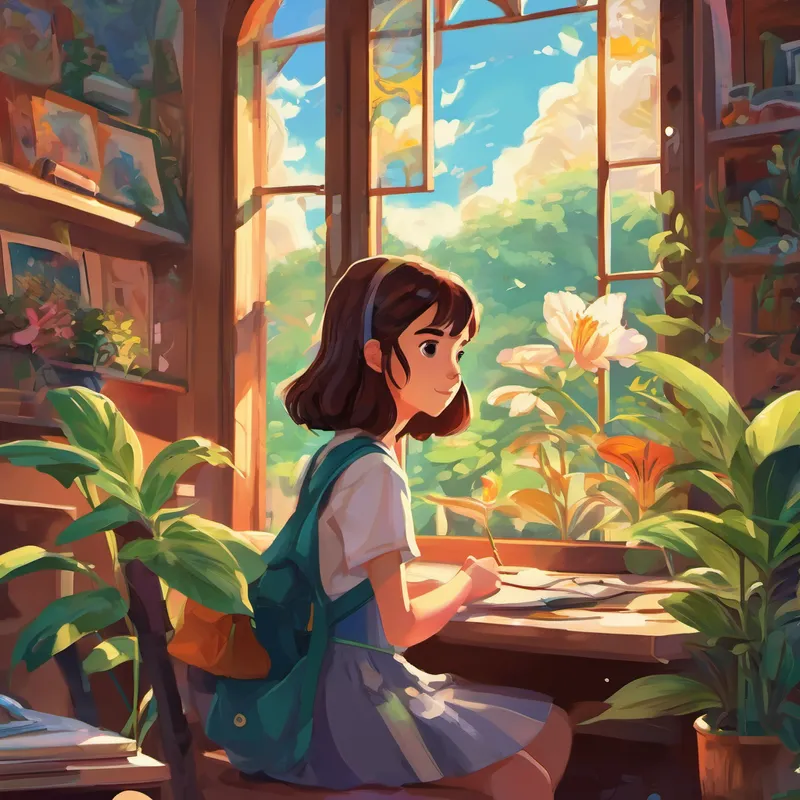 From that day forward, Lily and her classmates cherished their magical memories and the powerful connections they had formed. Life at junior high became an incredible adventure, with every day bringing a new hue to their lives. And whenever they faced challenges or needed support, they knew they could always rely on their colorful, empathetic friend, Lily, and her ever-changing magical hair.