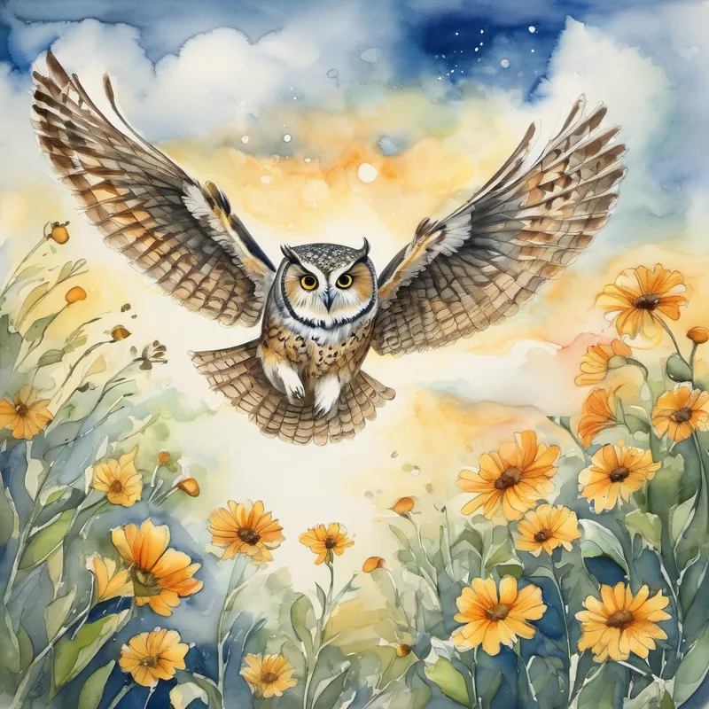 With Owl's guidance and his determination, Charlie continued practicing and growing stronger. One day, when the sun was shining brightly, Charlie spread his wings wide and fluttered high into the sky. He danced and twirled among the clouds, feeling as light as a feather. Charlie had solved the problem of flying high by seeking help, practicing, and exploring the garden for the nectar he needed. And now, he could enjoy his new life as a butterfly, soaring with grace and happiness.