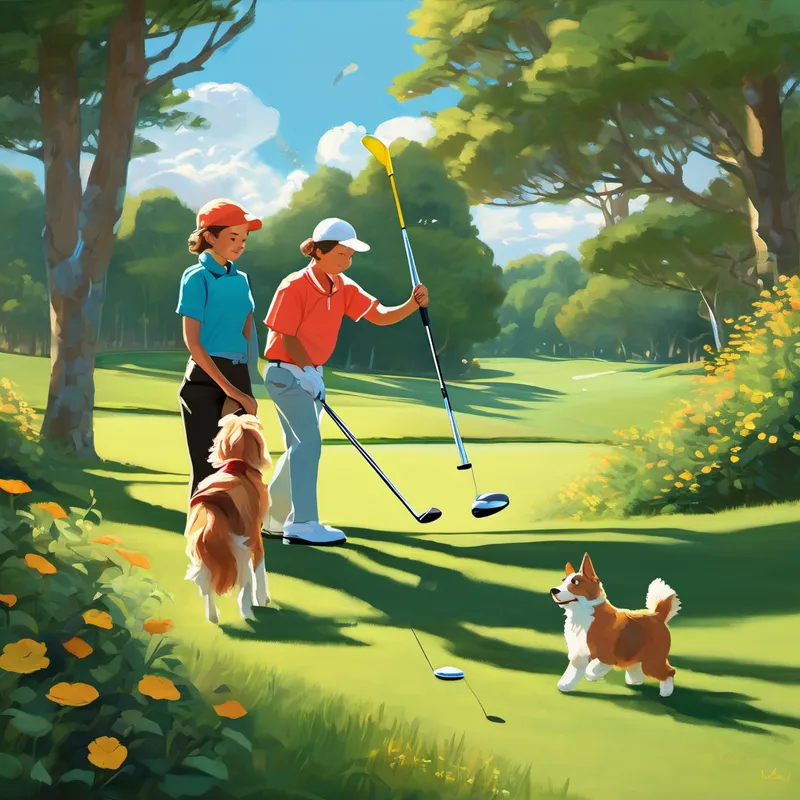 From that day on, Emma and Jack knew that their wonderful golfing journey would stay with them forever, reminding them that with determination, teamwork, and a little puppy power, anything was possible. As Emma and Jack drifted off to sleep that night, their hearts danced with dreams of striking the perfect golf swing, accompanied by the joyful barks and wagging tail of their dear friend, Valentino.