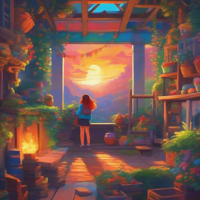 The end of the story, cheerful and colorful