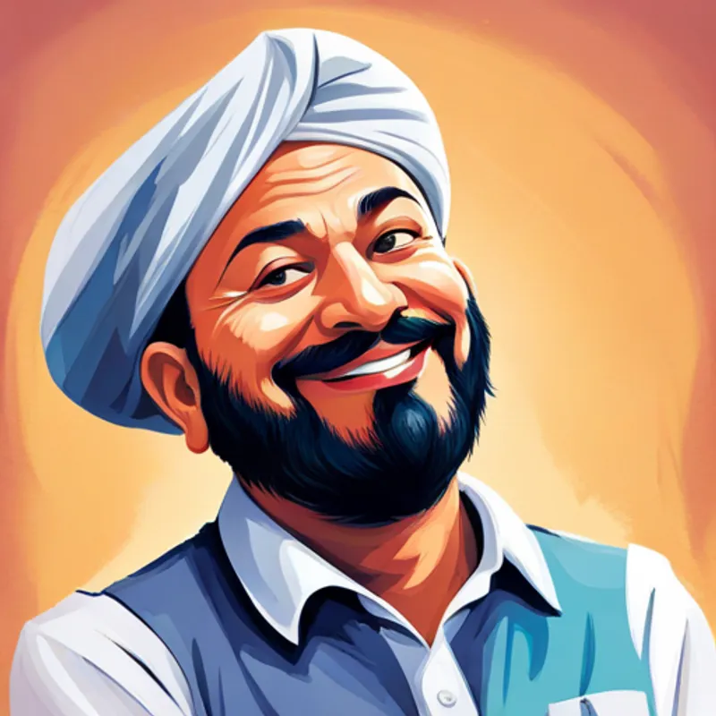 People smiling and thanking Raja Rajendra Singh for his help