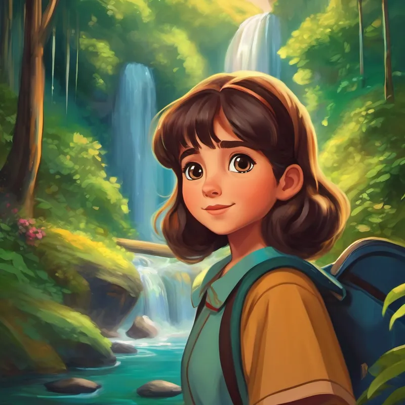 Sofia's eyes sparkled, and her heart filled with anticipation. She couldn't wait to hear more. "Now, to unlock the mystery and reach the enchanted waterfall," Nonna Rosa continued, "one had to follow the path of kindness, bravery, and friendship."