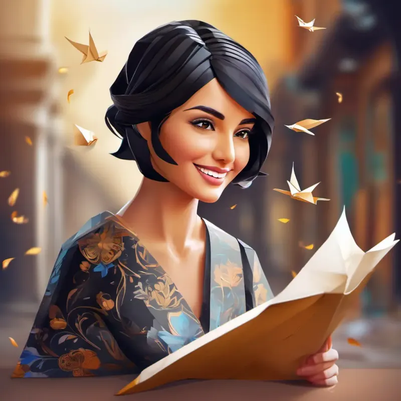 Samajhdar ladka, brown eyes, short black hair, caring smile reading the unexpected message in the note.