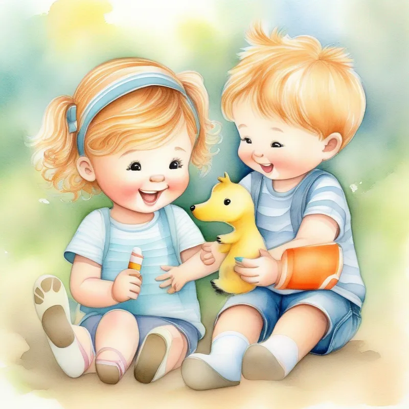 Best friends, playing together, positive communication