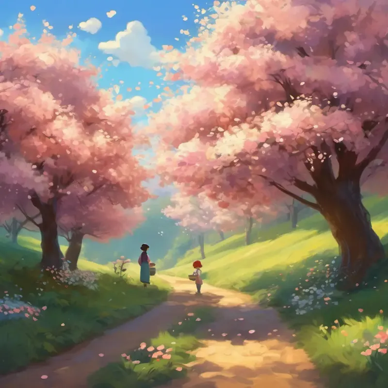 Collecting blossoms, seen by a Sprite