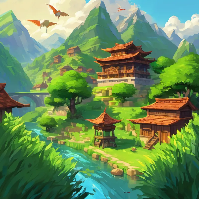 Elias and Jana were amazed to find themselves surrounded by lush green landscapes, with tall mountains and shimmering lakes. The air smelled of fresh grass, and they could hear the chirping of birds. It felt like an actual adventure! As they explored the Minecraft world, they encountered friendly villagers, who welcomed them with open arms. The villagers were in great distress because the infamous Ender Dragon was terrorizing their village. Elias and Jana decided to join forces with Herr Lama and Niki to help the villagers and defeat the dragon.