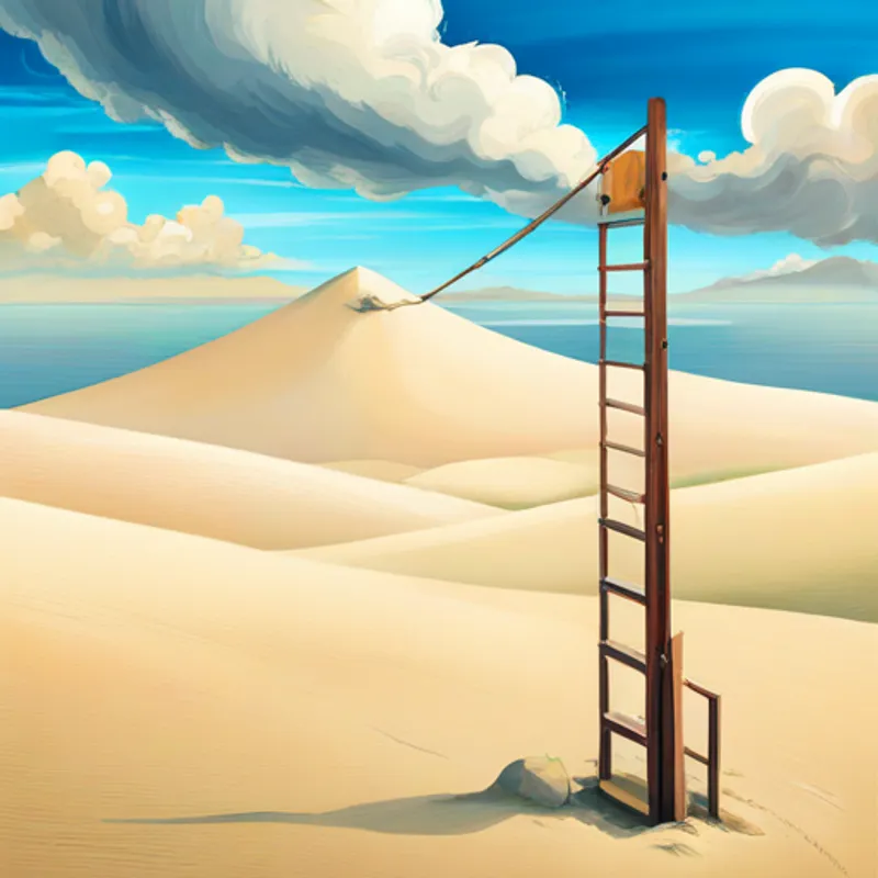 A grain of sand determined to reach its goal