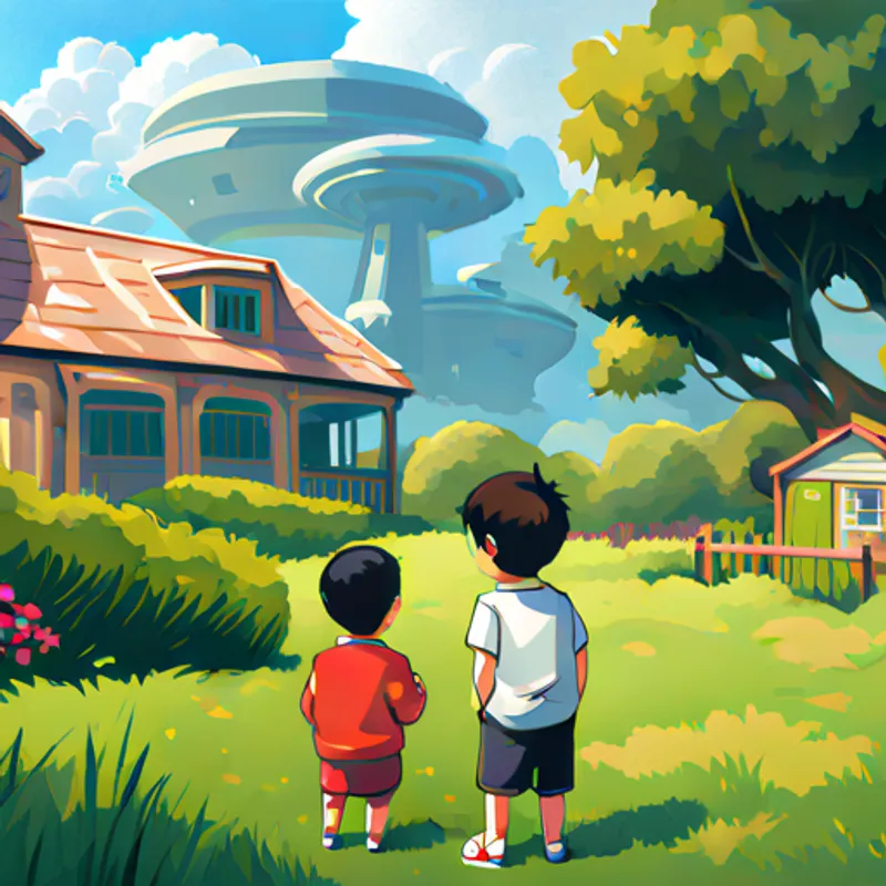 Kai and Seth find a spaceship in their backyard