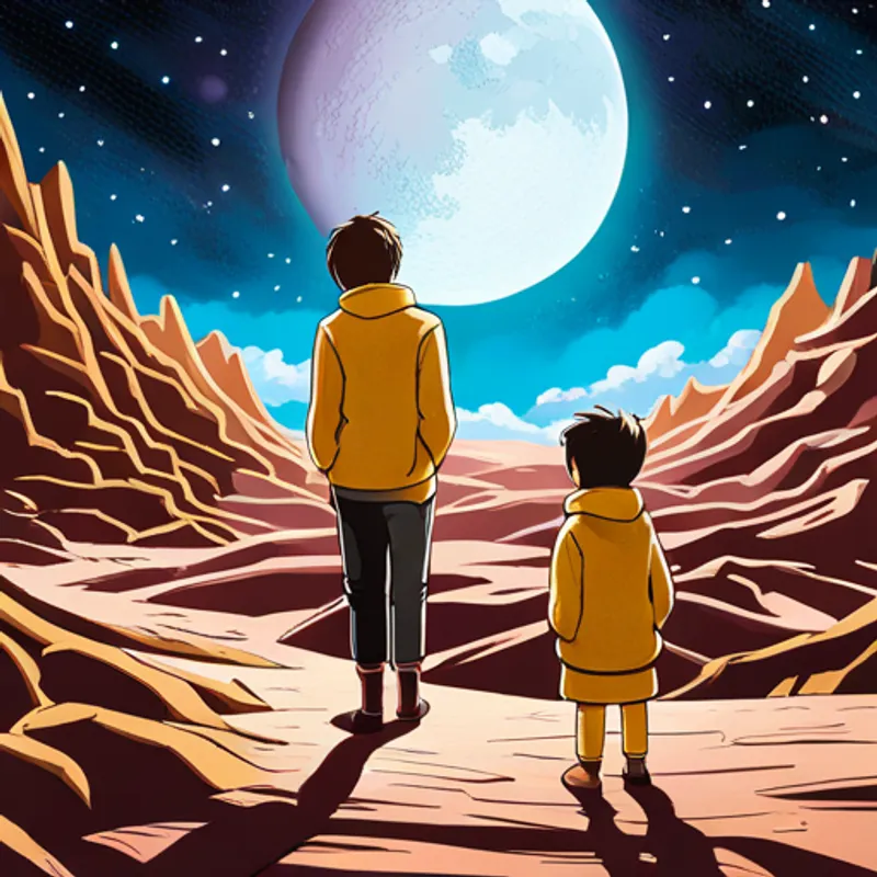 Kai and Seth create new stars on planet Glitter