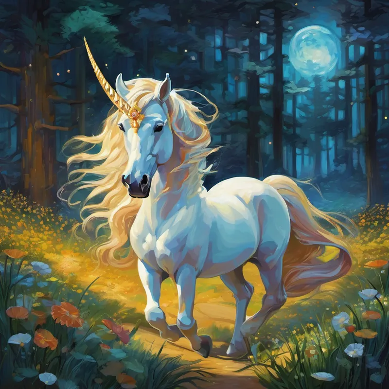 Das Einhorn führte sie zu einer riesigen Sanduhr, die am Rande des Waldes stand. "Diese Sanduhr bringt euch an jeden Ort, an den ihr euch wünscht", erklärte das Einhorn. Aufgeregt berührte Freya die Sanduhr und sofort wurden sie und Odin in eine Wüste unter einem klaren Sternenhimmel transportiert. In der Wüste sahen sie einen alten Mann, der auf einer Decke unter den funkelnden Sternen saß und Geschichten erzählte. Er hatte eine tiefe, beruhigende Stimme und alle um ihn herum lauschten gespannt seinen Worten. Freya konnte sich nicht zurückhalten und setzte sich neben den Geschichtenerzähler.