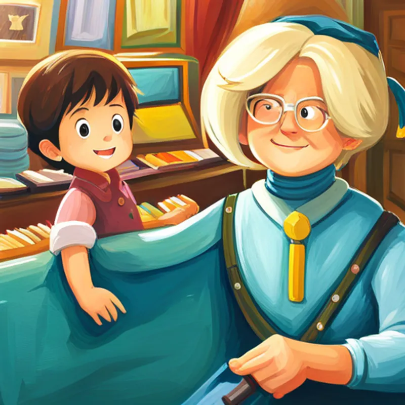 Sam draws small rectangles as teeth at the bottom of the bow