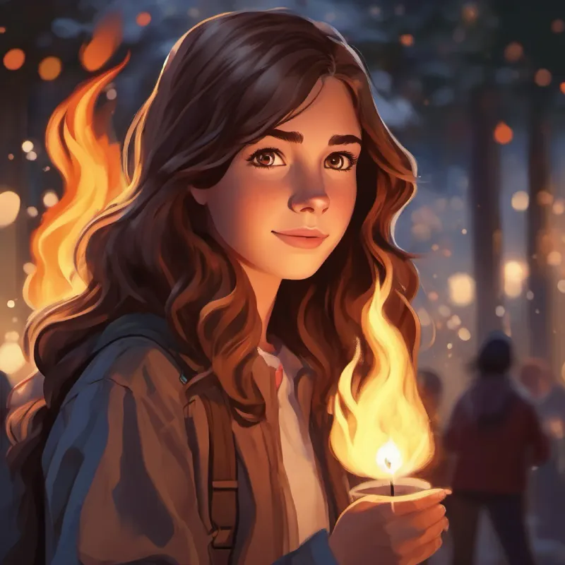 Ansley notices a fire starting at the party.