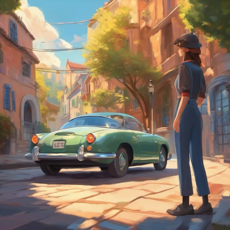 Agent changes her license plate magically.