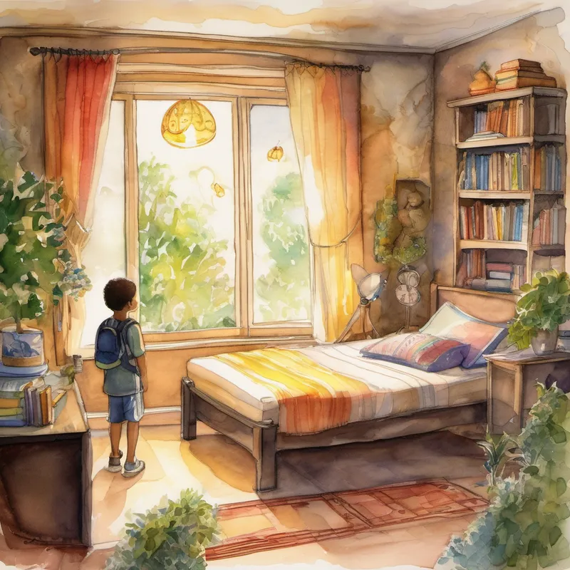 One evening, just as Bassam was about to drift off to sleep, a magical fairy named Bella appeared in his room. She had overheard his thoughts and wanted to help him overcome his doubts. Bella waved her wand, and a shimmering light enveloped Bassam's room. Suddenly, his walls transformed into a giant football stadium, full of cheering fans and bright lights. Bassam's eyes widened with excitement and surprise.