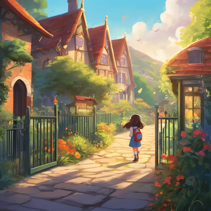 Once upon a time, in a small town called Brightville, there lived a young girl named Lily. Lily was a bright and curious 8-year-old with a heart full of wonder. Every day, she followed the same routine like any other child her age. But little did she know, an extraordinary adventure awaited her at school. One fine morning, as Lily entered the school gates, she noticed something strange. All her teachers were looking quite peculiar, with their brightly colored skin, two extra pairs of arms, and sparkly antennae on their heads! They were aliens! But to everyone's surprise, the students didn't panic or run away; instead, they lined up outside their normal classroom, excited to see what awaited them inside.