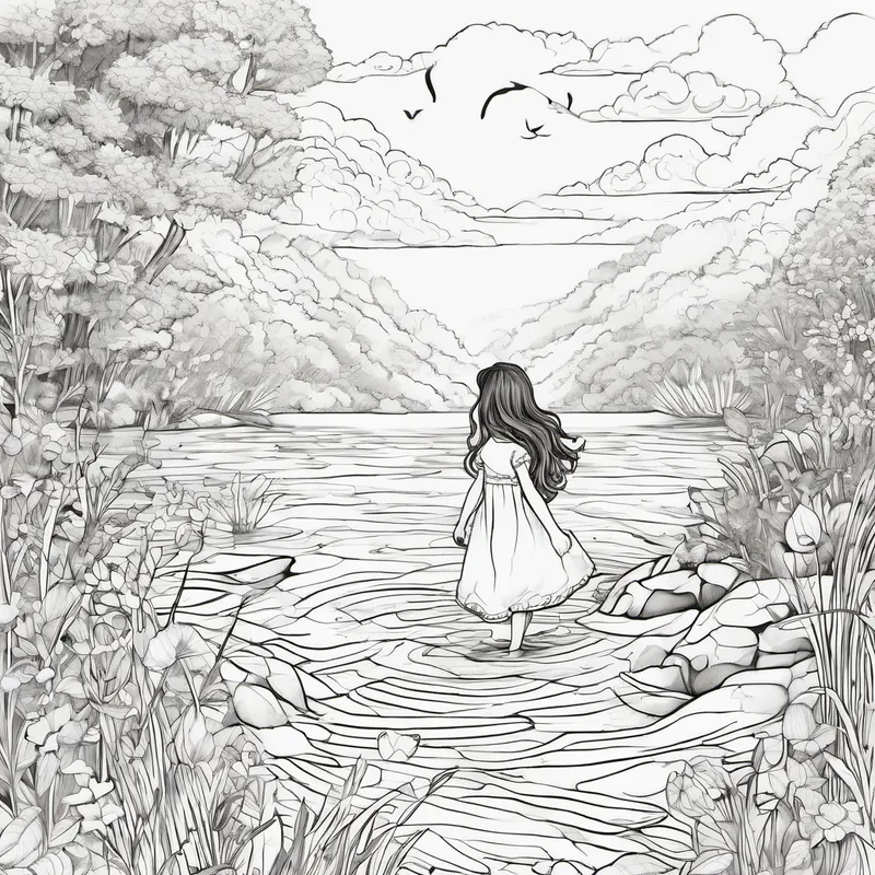 With a splash and a flutter,
She'd dive in the water,
Her little arms would paddle wild,
As her dreams soared high, like a bird in the sky. Oh, determination was her guide,
With every stroke, she felt the pride,
She knew deep down, within her heart,
That hard work and perseverance were a perfect art.