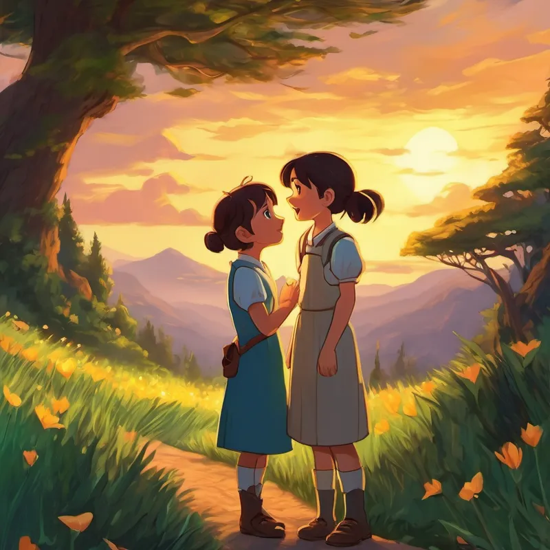 "I was so scared up there," whispered Lily, her tiny wings trembling. "But you came to the rescue, Max! How do you stay so brave?" Max chuckled and replied, "Well, Lily, being brave doesn't mean we're never scared. It means facing our fears and finding the courage to overcome them."