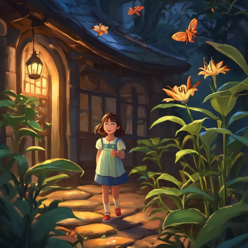 Lily glanced at the spiders and counted, "Two scary spiders!" On they went, discovering three slithering snakes, four hissing bats, and even five croaking frogs. Every encounter made Lily count and laugh, growing more confident with each spooky creature.