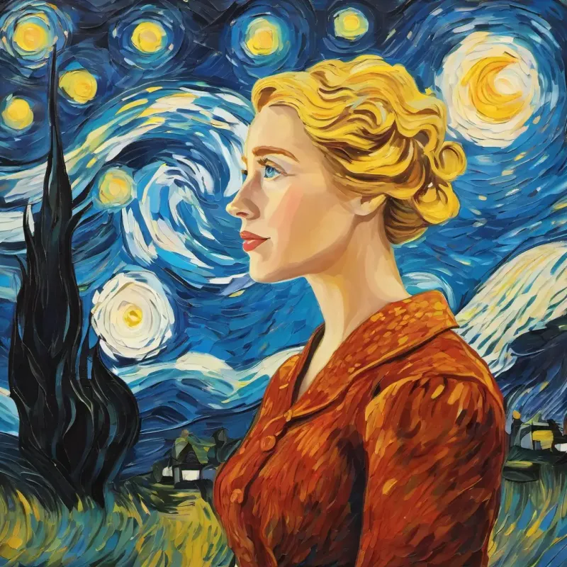 Mother tells stories, Sweet girl, short frizzy blonde hair, helpful, bright eyes's eyes are getting heavy.