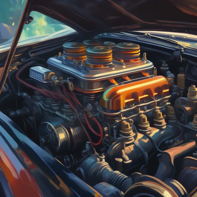 in car engine The fuel is mixed with air, and when a spark car engine start