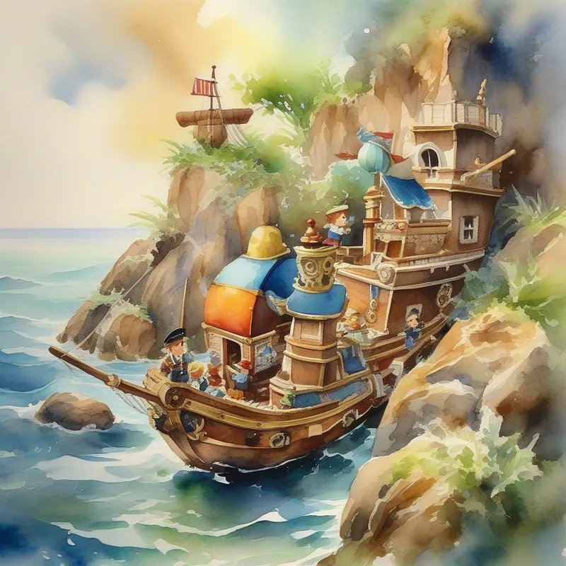 Amazed by Captain Jack's treasure and practicing patience amazed by his treasure and practicing patience.