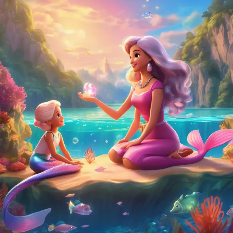 Marina shows gratitude, offering Barbie and Dolly a wish.