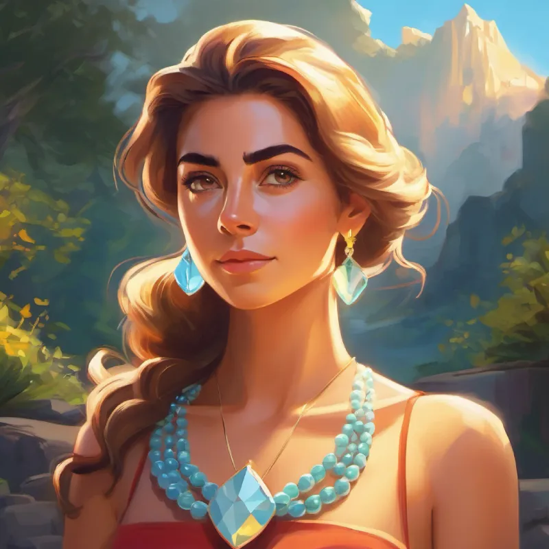 Marina regains her powers with her necklace back on.