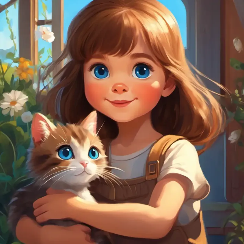 The cat joins Coco's adventure.