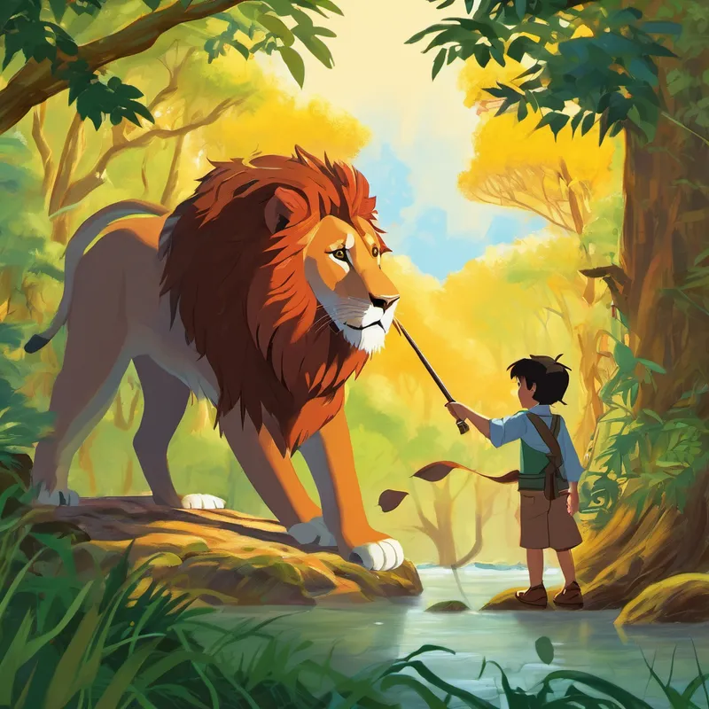 C is for Claws, sharp as can be,
Lee's mighty paws, like protector, you see.
D is for Danger, they faced hand in hand,
But friendship gave strength, as strong as the land. E is for Excitement, when they would explore,
Discovering hidden treasures, in jungles galore.
F is for Friendship, forever they'd share,
Jack and his lion, just a perfect pair.