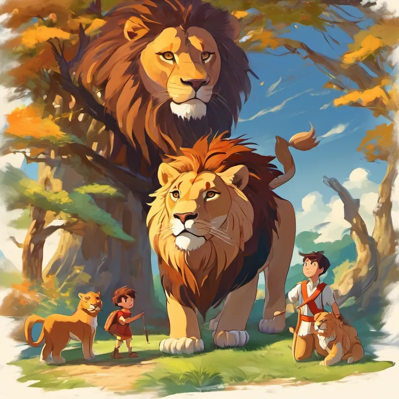 S is for Strength, they found deep within,
Tackling any challenge, together they'd win.
T is for Trust, they held in their hearts,
A bond unbreakable, where friendship starts. U is for Unity, they stood as a team,
Jack and his lion, like an unending dream.
V is for Victory, they'd celebrate each win,
Conquering obstacles, with a wide, joyful grin.