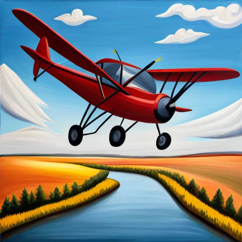 Hoxie and Bennett fly over a beautiful landscape
