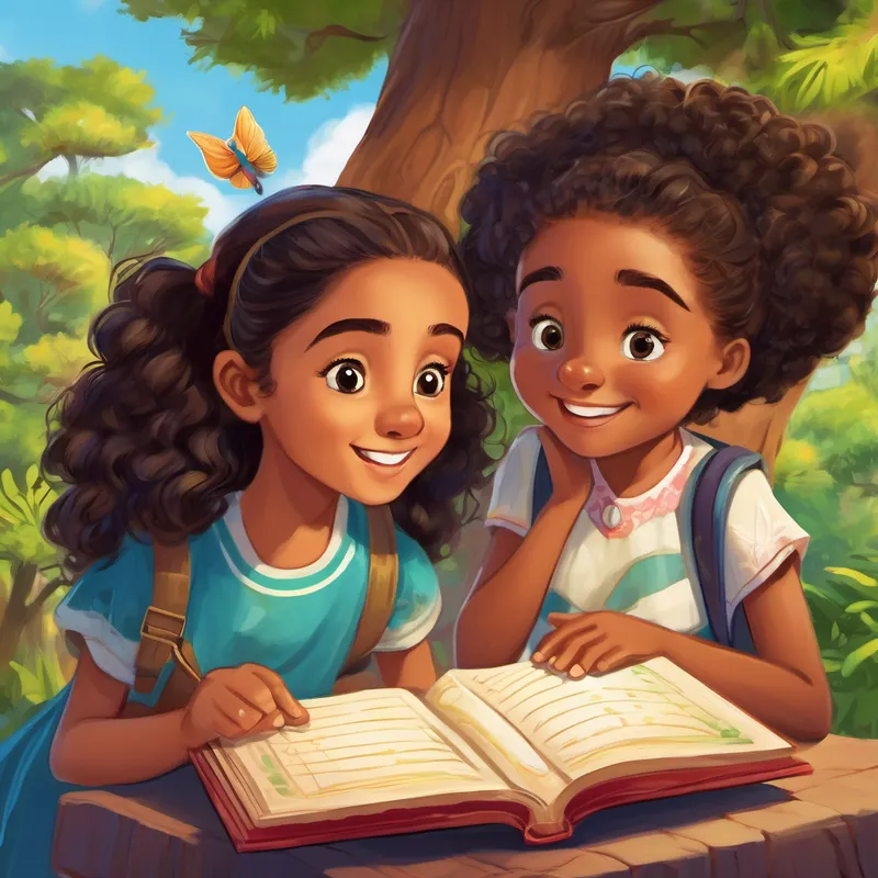 Amina's eyes sparkled with excitement. She had never heard of phonetics before, but it sounded like a wonderful secret that could unlock her reading dreams. She couldn't wait to learn more! Over the next few weeks, Amina and Oliver spent their evenings together, practicing phonetics under the baobab tree. The wise owl guided Amina through different sounds, using fun songs and rhymes to help her remember. Together, they soared through the world of phonetics, exploring words and bringing stories to life.