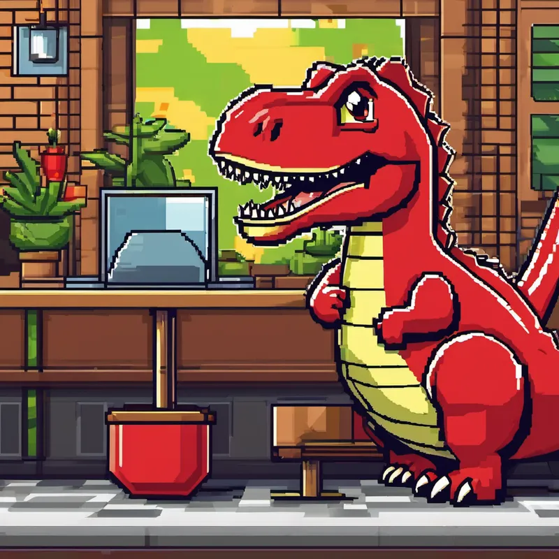 Dino's heart sank as he knew he couldn't let his passion be controlled by someone like Vinny. He politely replied, "Mr. Cretaceous, I appreciate your interest, but I prefer to run my business independently and ensure that everyone receives happiness through my food." Vinny's face flushed red with anger, and he bellowed, "You'll regret this, Dino! No one denies Vinny 'The Claw' Cretaceous!"