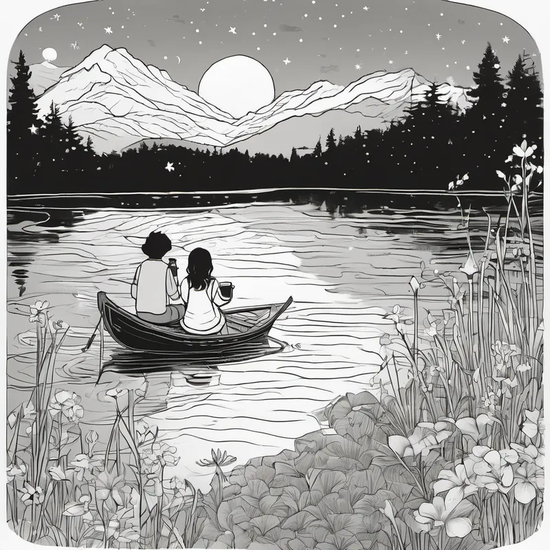 One day, during a warm summer evening, Lily found herself sitting by the mystical lake where their small town lay. She was gazing at the twinkling stars above, lost in her thoughts. Suddenly, Daniel appeared beside her, carrying two cups of hot cocoa, steam rising into the night air. "Mind if I join you?" Daniel’s gentle voice broke through the silence, bringing a comforting, never-before-experienced warmth to Lily's heart.